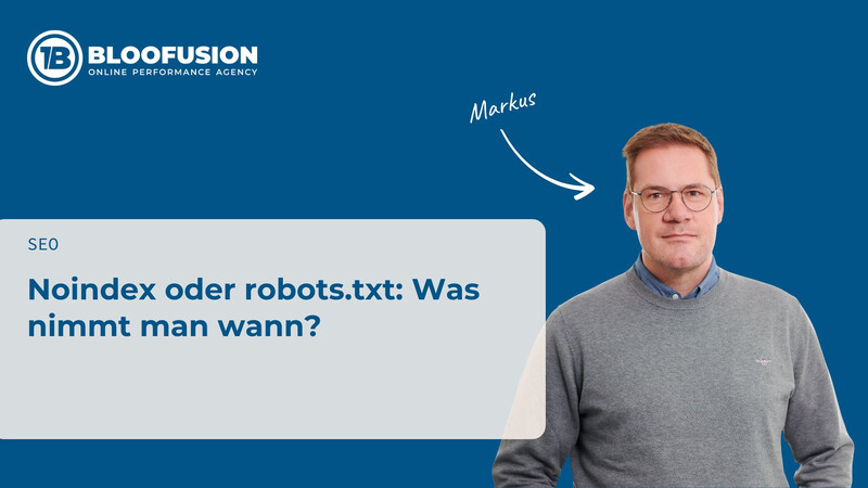 Noindex oder robots.txt: Was nimmt man wann?